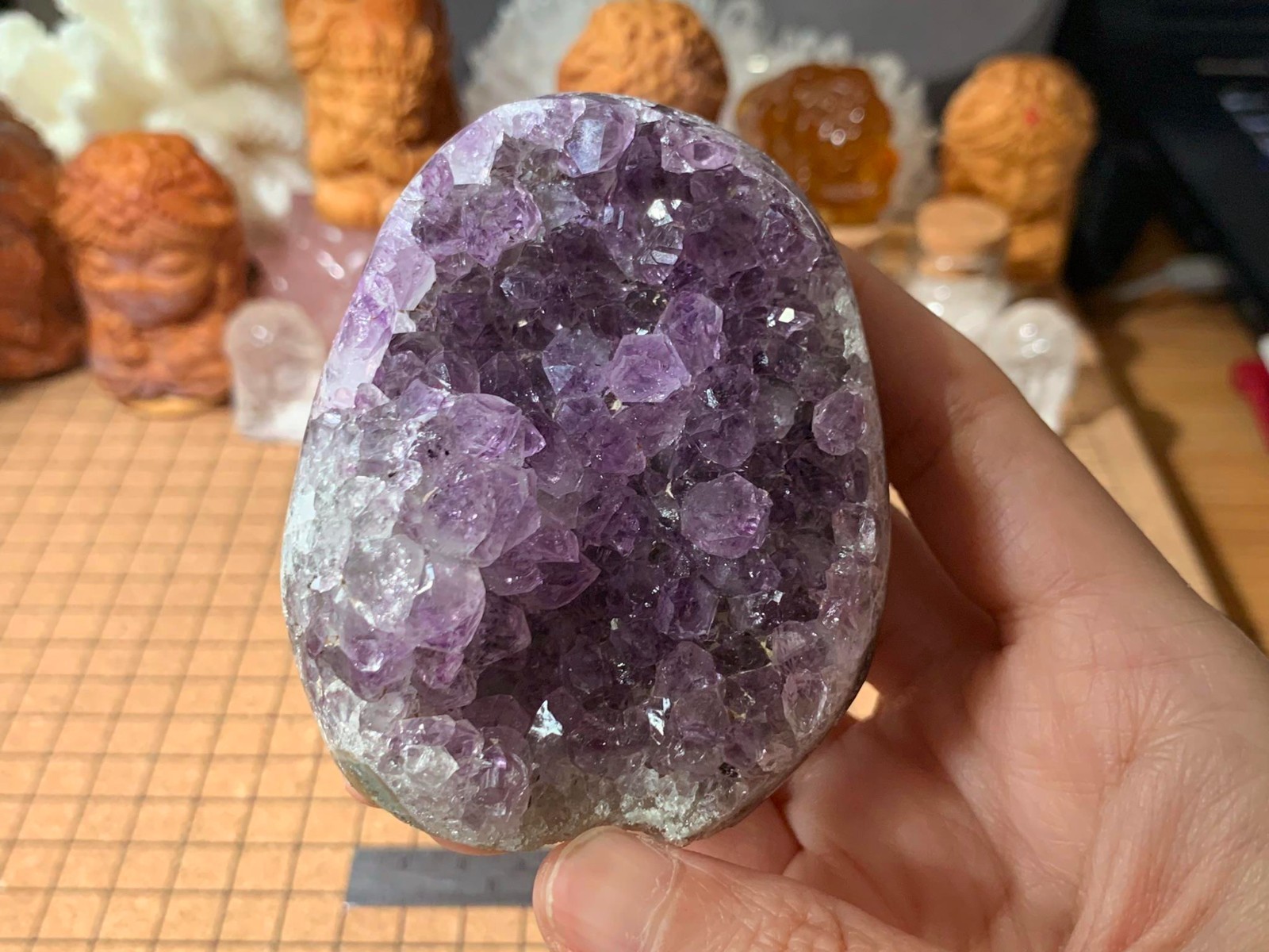 Small Natural Amethyst Geode Quartz Crystal Cluster – 220 Grams (#132)
