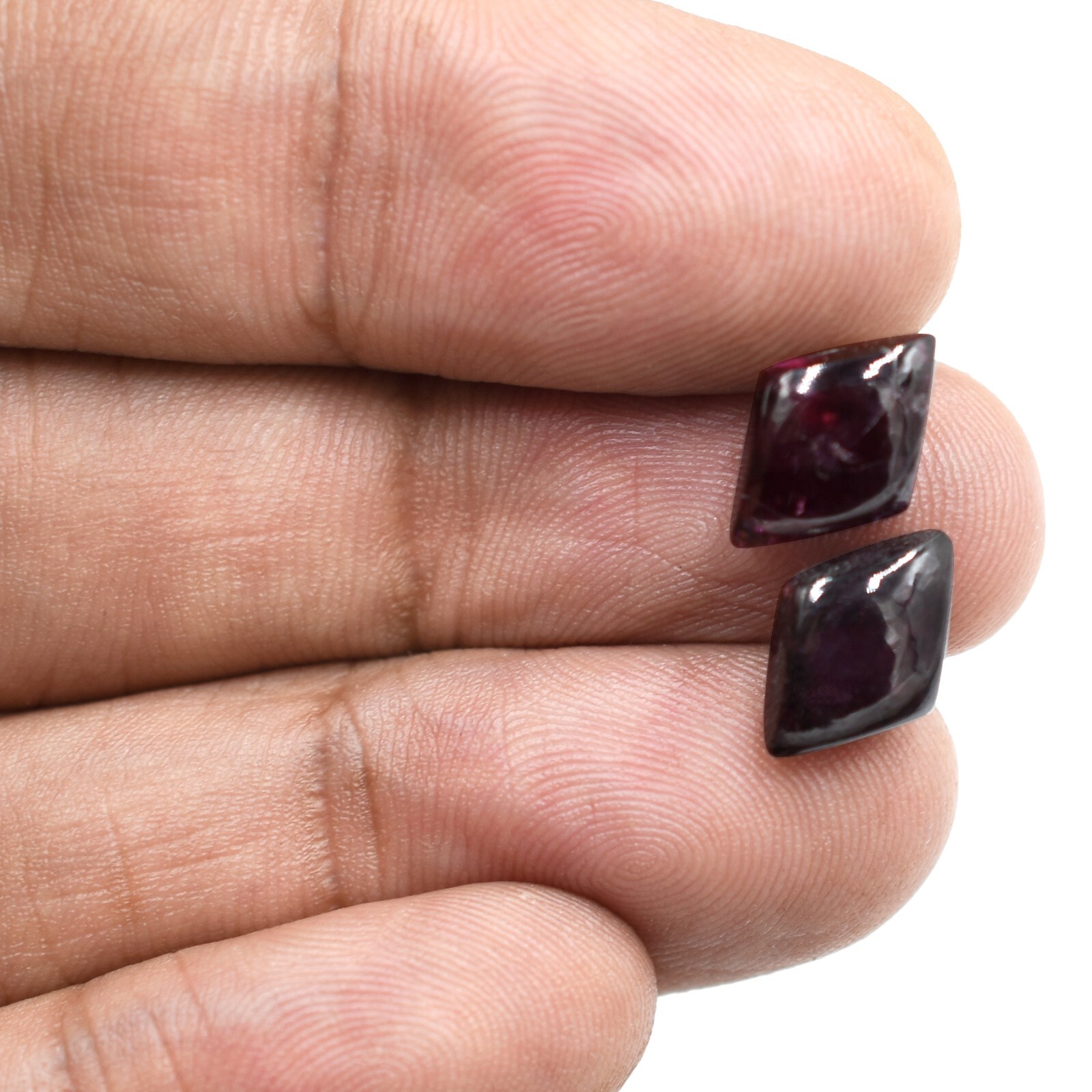 Natural Garnet January Birthstone Loose Gemstone For Jewelry Making Smooth Stone