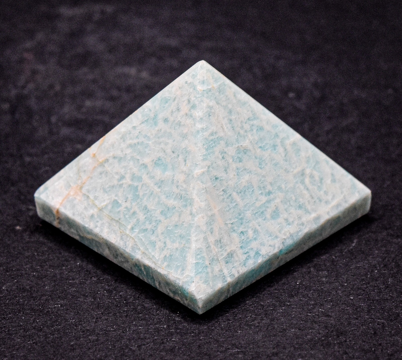 34mm Amazonite Pyramid Polished Natural Feldspar Gemstone Crystal Mineral India