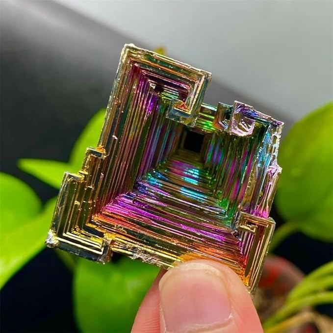 AAAA Grade Natural Rainbow Titanium Aura Bismuth Quartz Cluster Raw Mineral Deco