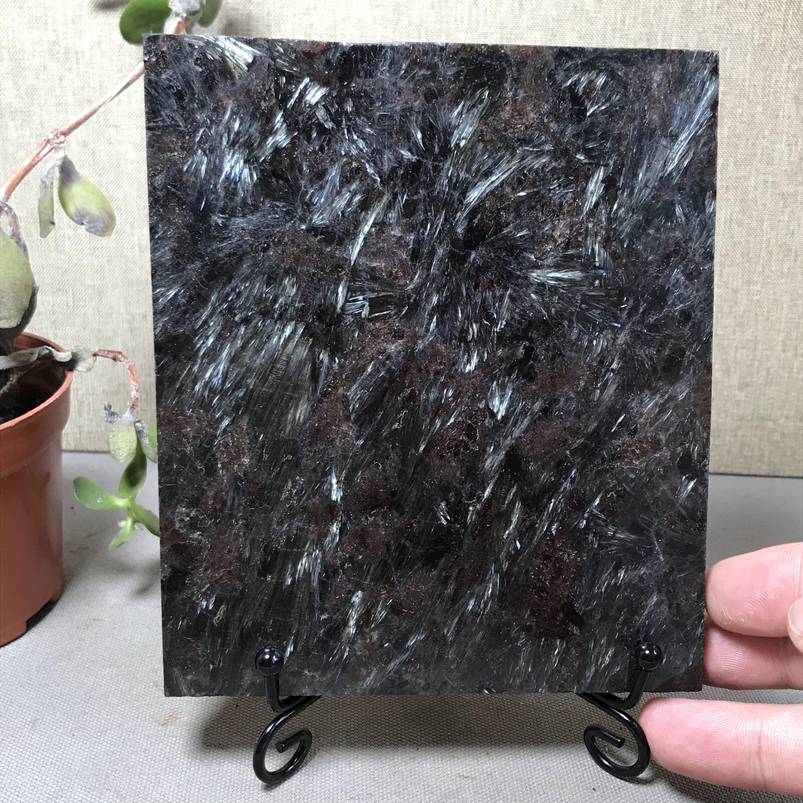 508g Natural Chinese Fireworks Stone crystal ornaments for home decoration A3889