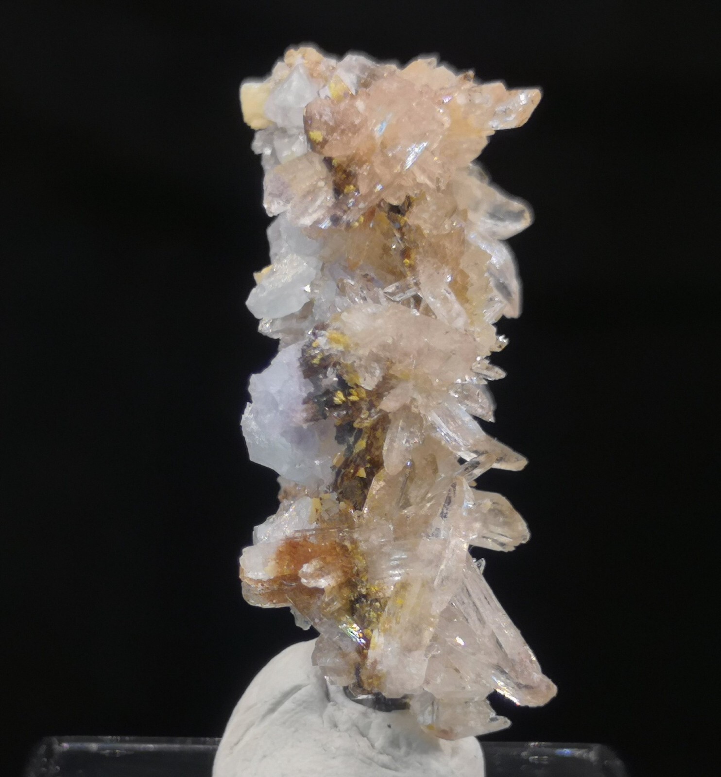 36mm Beautiful Creedite cluster w/ Fluorite, NEW FIND Natural Mineral Specimen