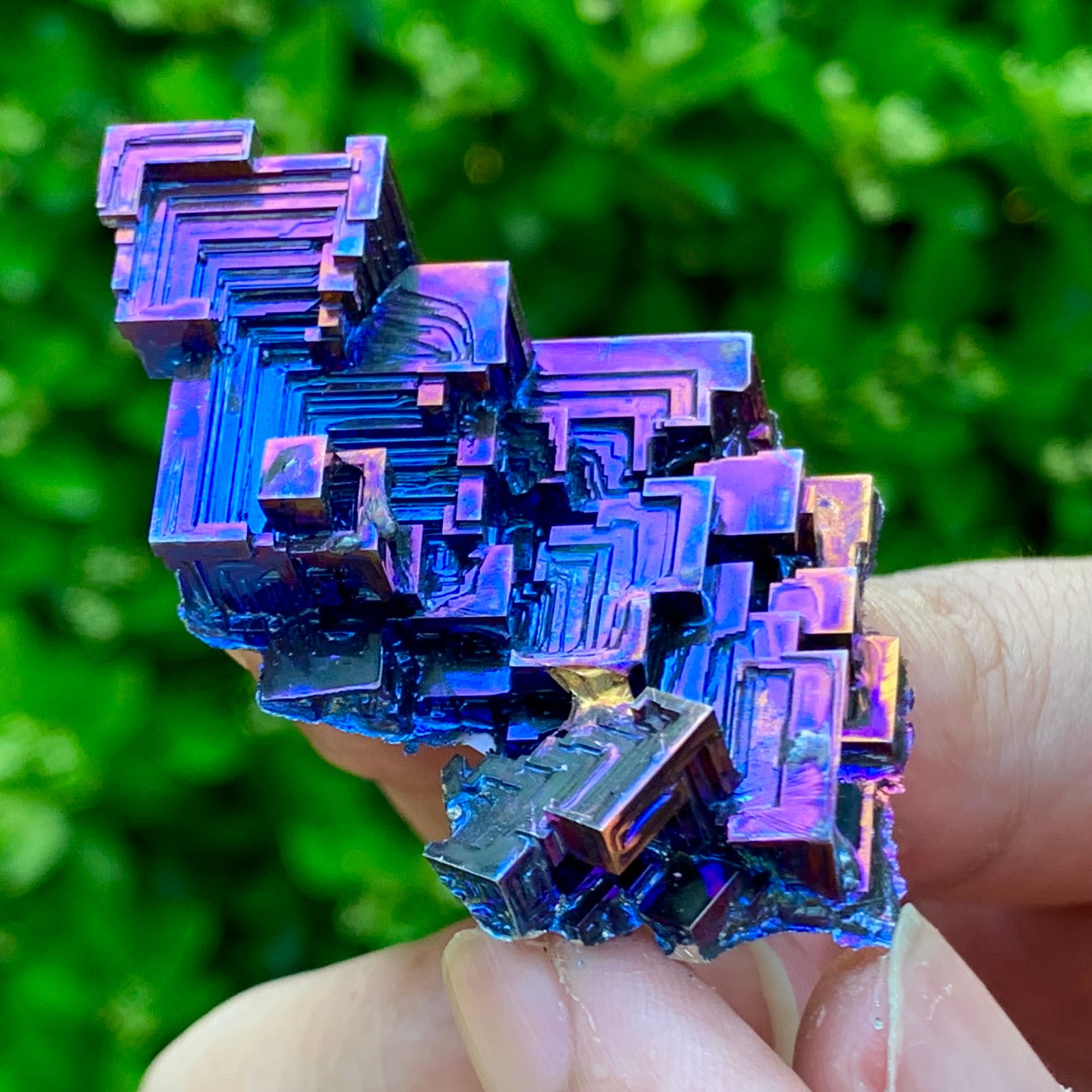 36G ram Bismuth rainbow crystal elementBi gemstone Mineral specimen healing
