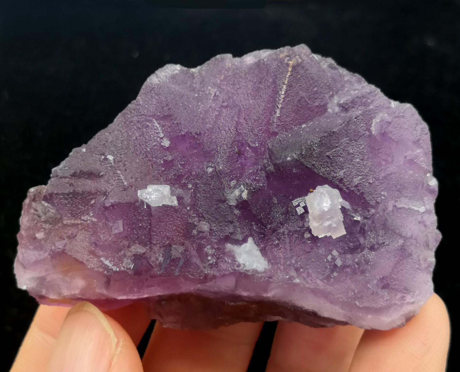 62mm 86g Two-generations Fluorite, Natural Mineral Specimen from China