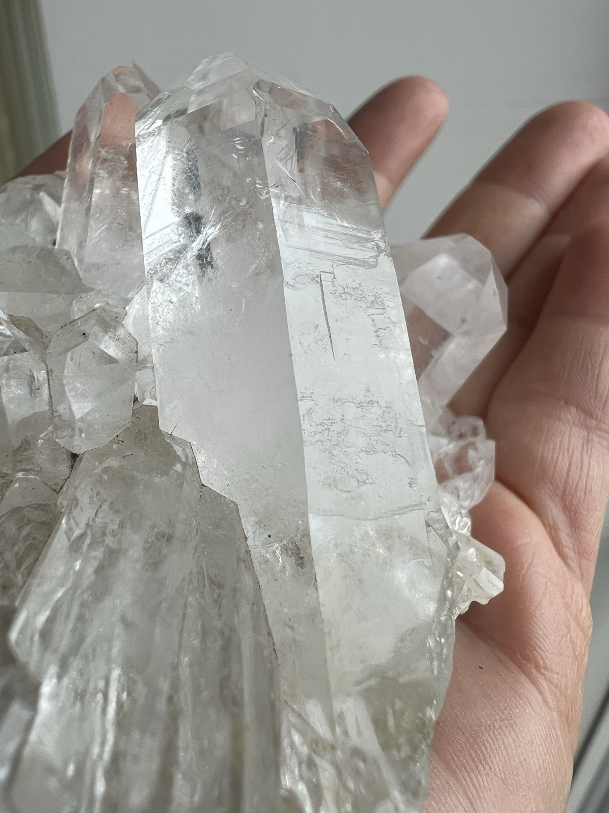 290g – Raw Lemurian Cluster | Zeca de Souza | Brazil