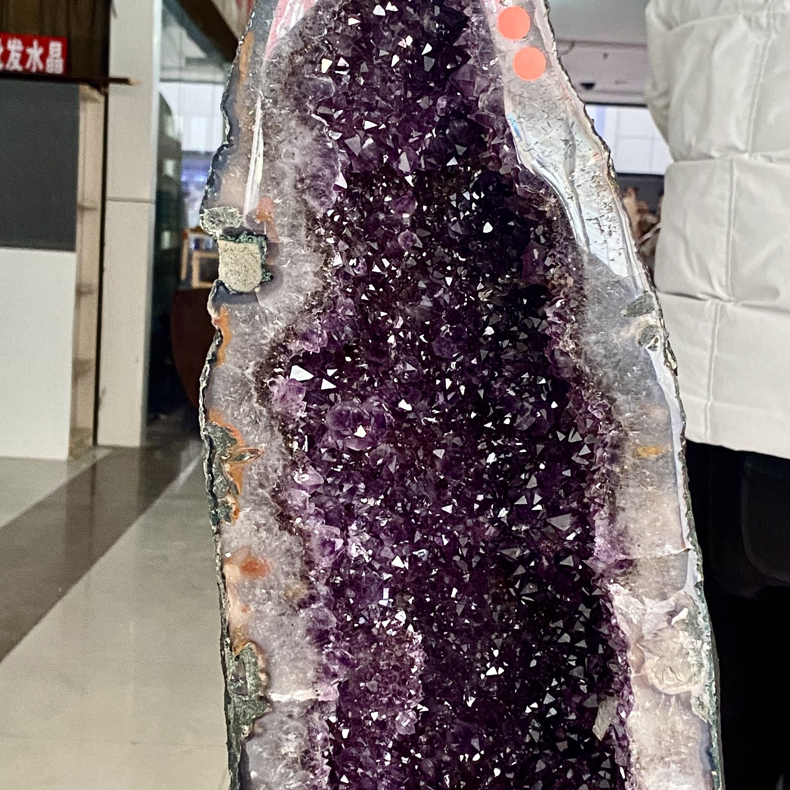 4LB Natural white crystal square pointed column quartz crystal spiritual repair