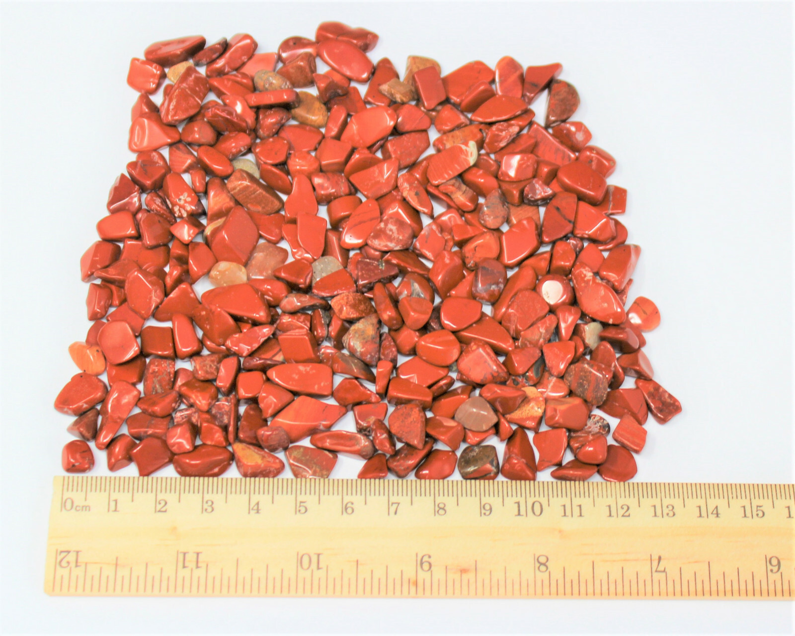 Red Jasper Semi Tumbled Gemstone Mini Chips 3-8 mm, ‘A’ Grade Wholesale Bulk Lot