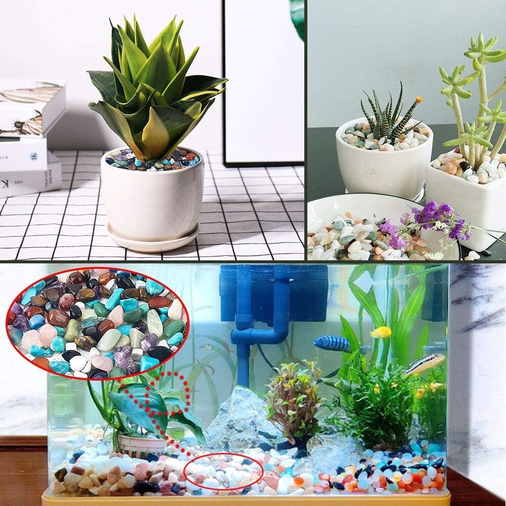 Polished Crystal Quartz Chips – Natural Irregular Stones for Fish Tanks & Decor