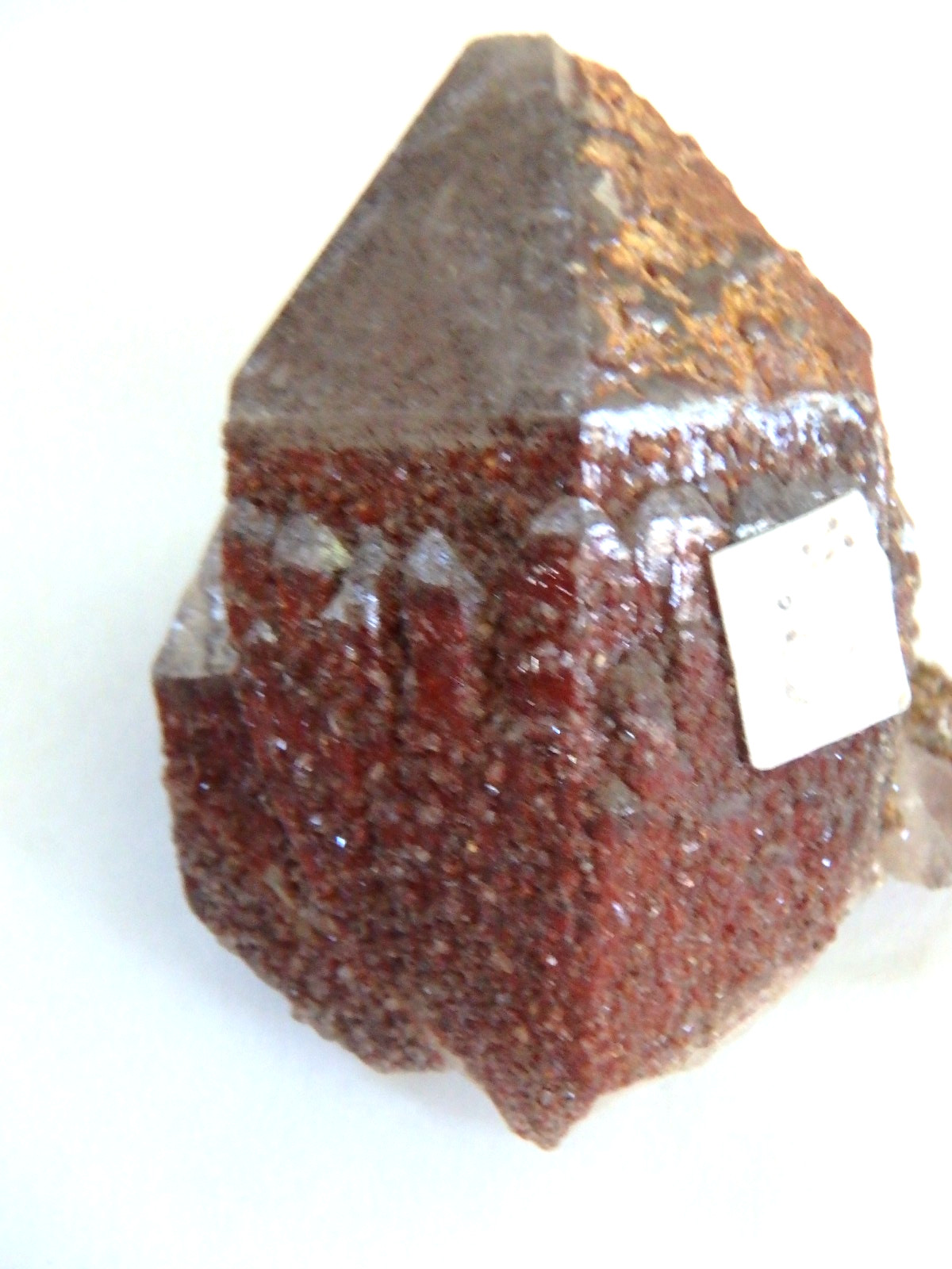 Crystal Red Hematite on Quartz $20 with drusy 28.8 grams