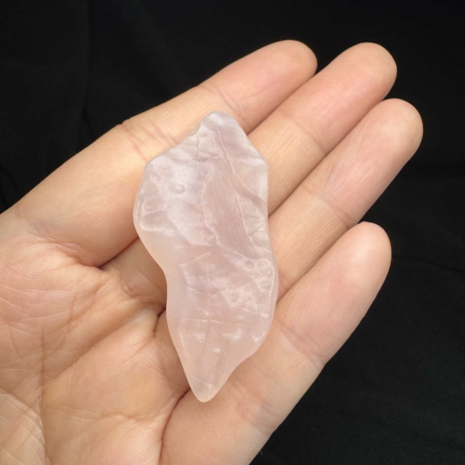5.2cm/16g Raw & Natural Alxa Gobi Icy-Pink Agate, Inner Mongolia-5919