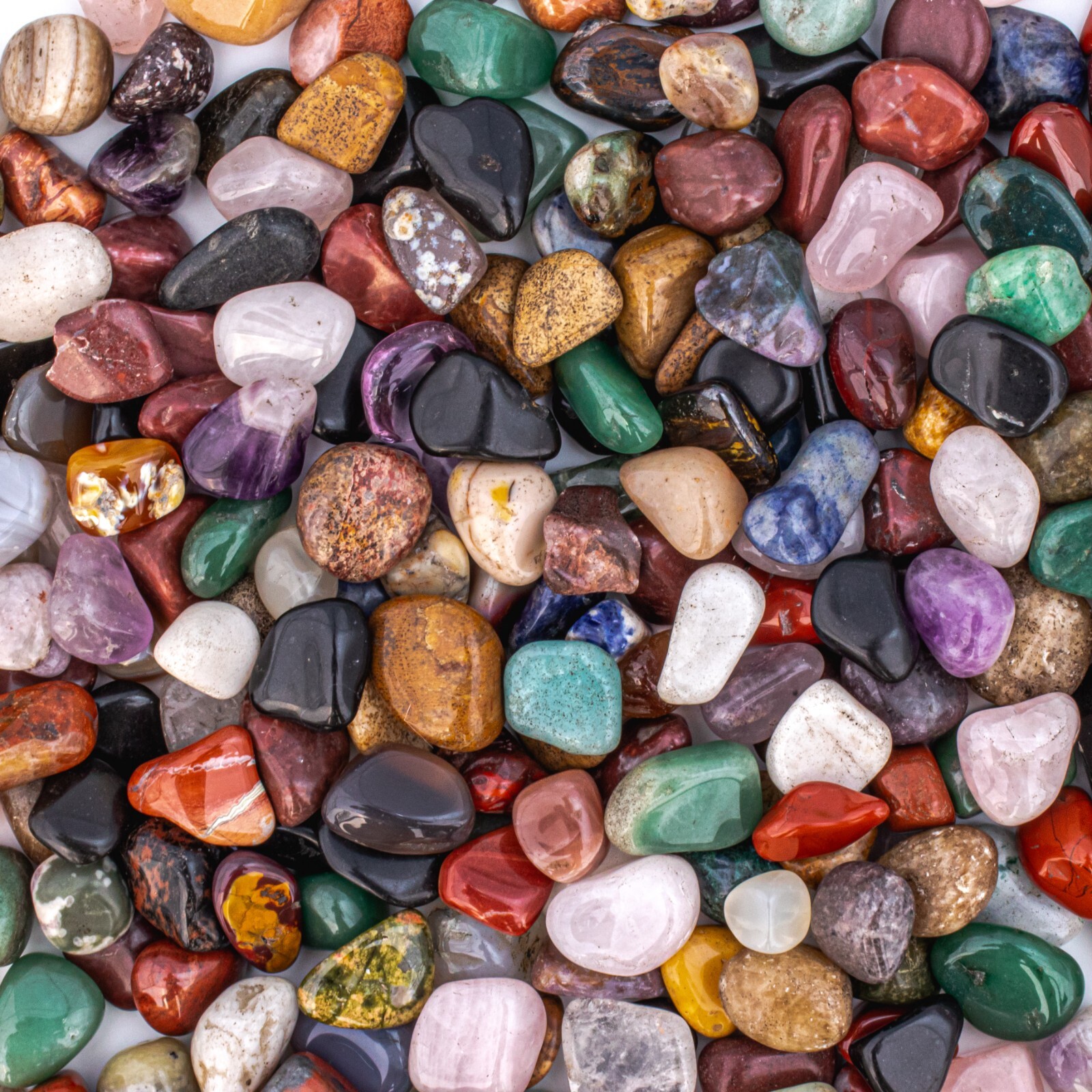 1/4 lb Tumbled Assorted Small Gemstone Mix 25-50 Stones Rock Crystals Bulk Gems
