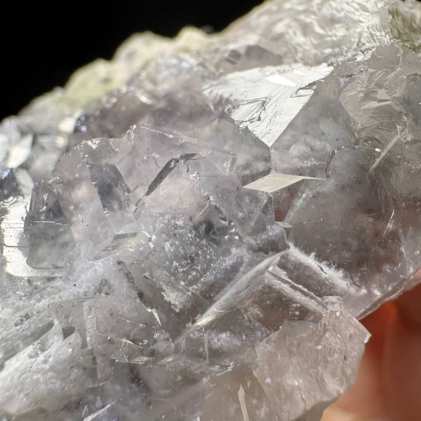 AAA+ Water-Clear Cubic Fluorite Cluster Specimen Natural Crystal Raw Mineral