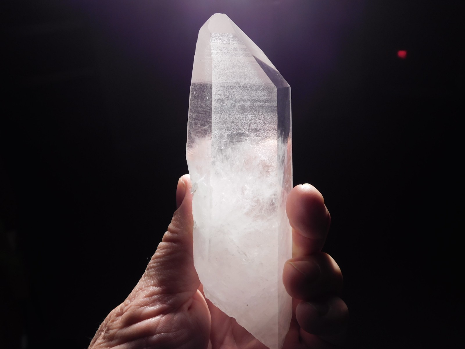 Long! Semi Translucent LEMURIAN Quartz Crystal From Brazil 318gr
