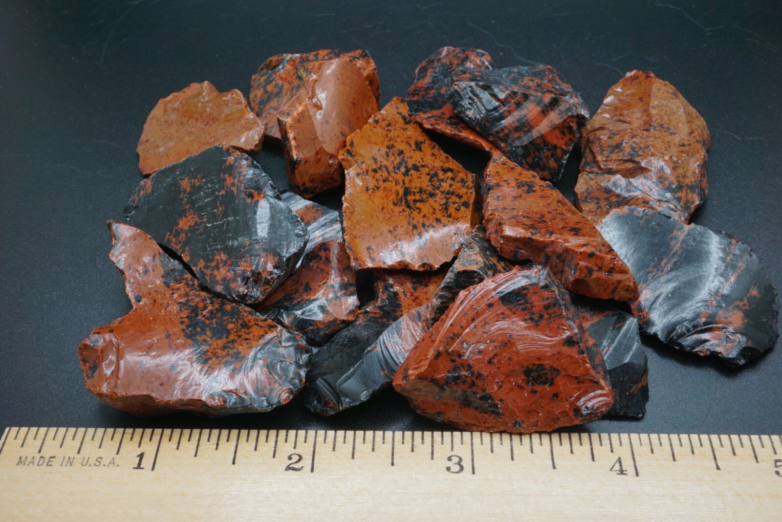 Mahogany Obsidian 1/4 Lb Natural Brown Black Crystal Chunks Volcanic Glass