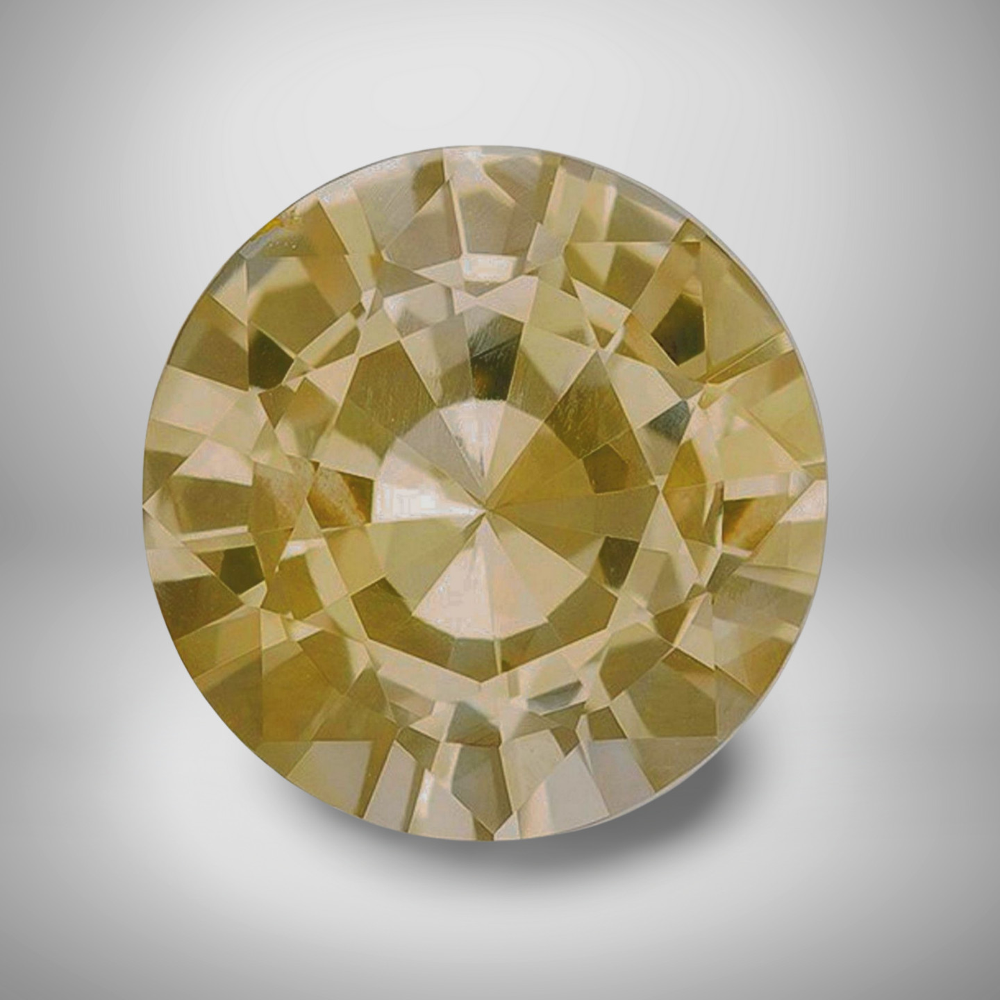 Yellow Sapphire Round Cut Gemstone 3.50 Cts – 10 mm Flawless Loose Gem