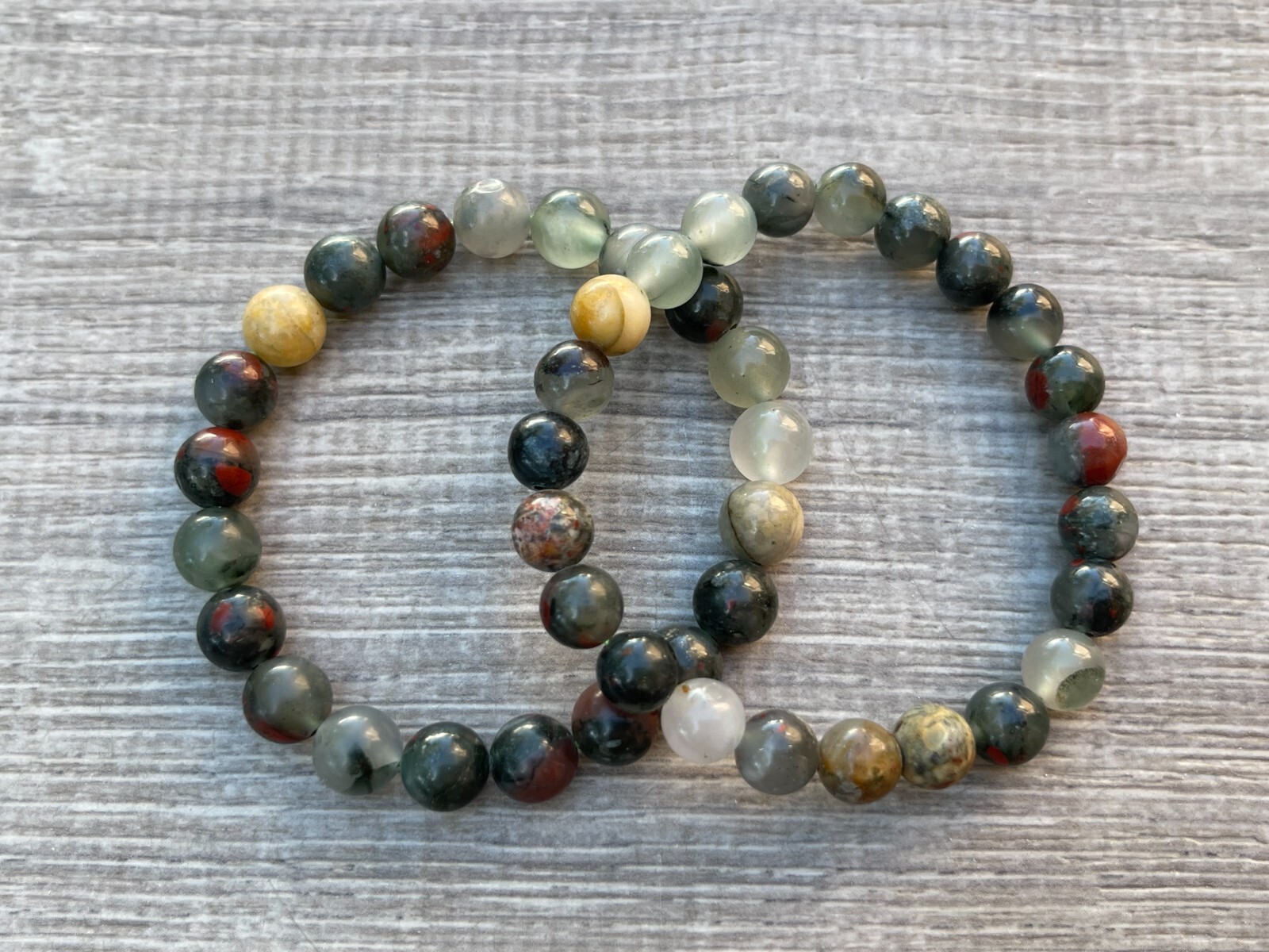Grade A++ Bloodstone Crystal Bead Bracelet 8mm, Genuine Gemstone Bracelet