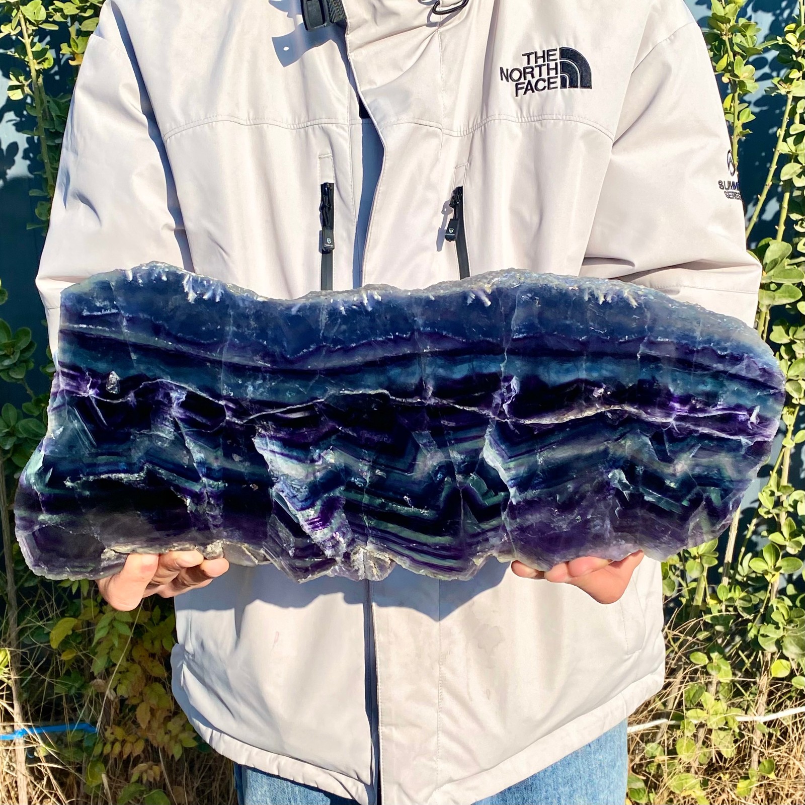 10LB Natural beautiful Rainbow Fluorite Crystal Rough slices stone specimens