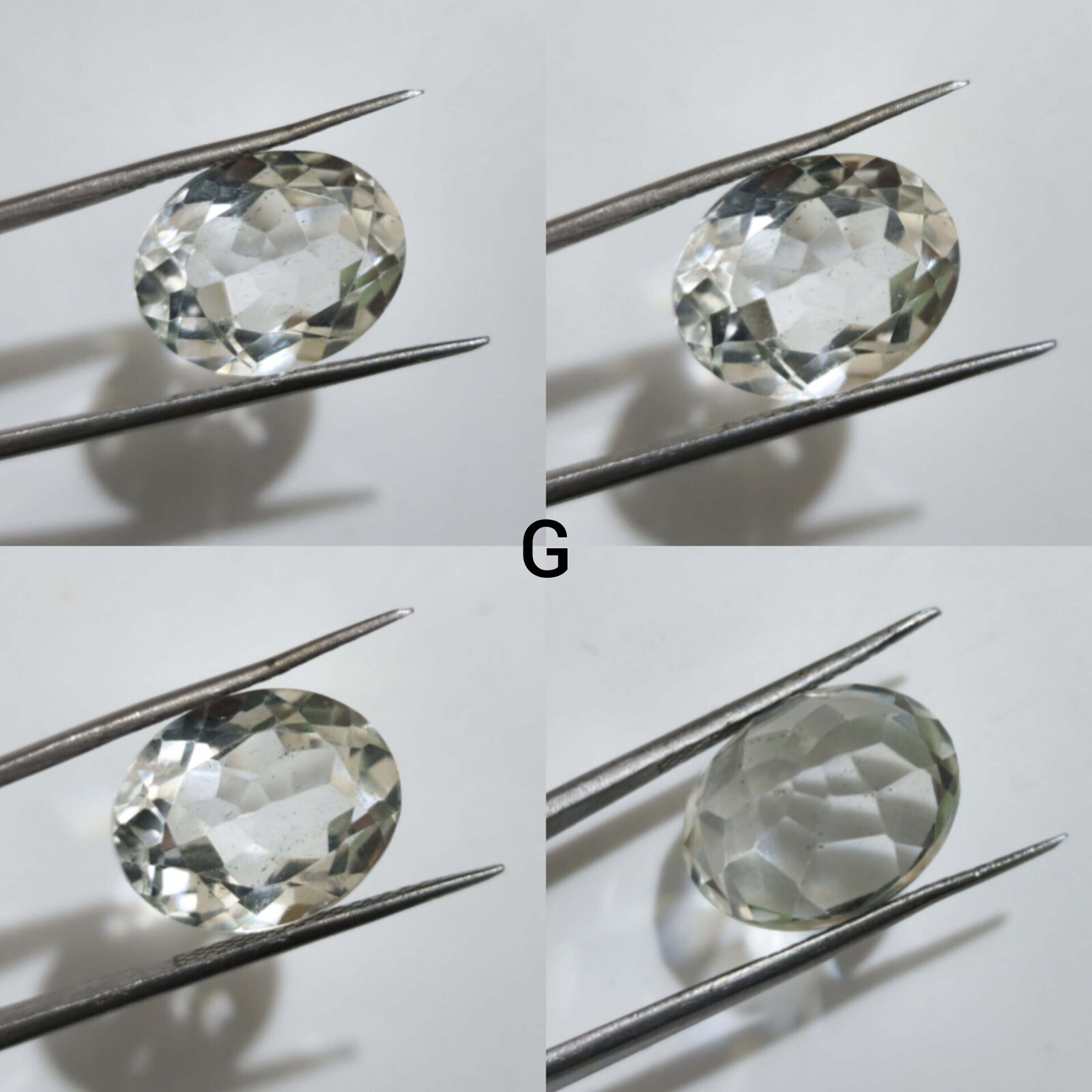 Unique White Clear Crystal Quartz Faceted Cut Loose Gemstone Jewelry For Making