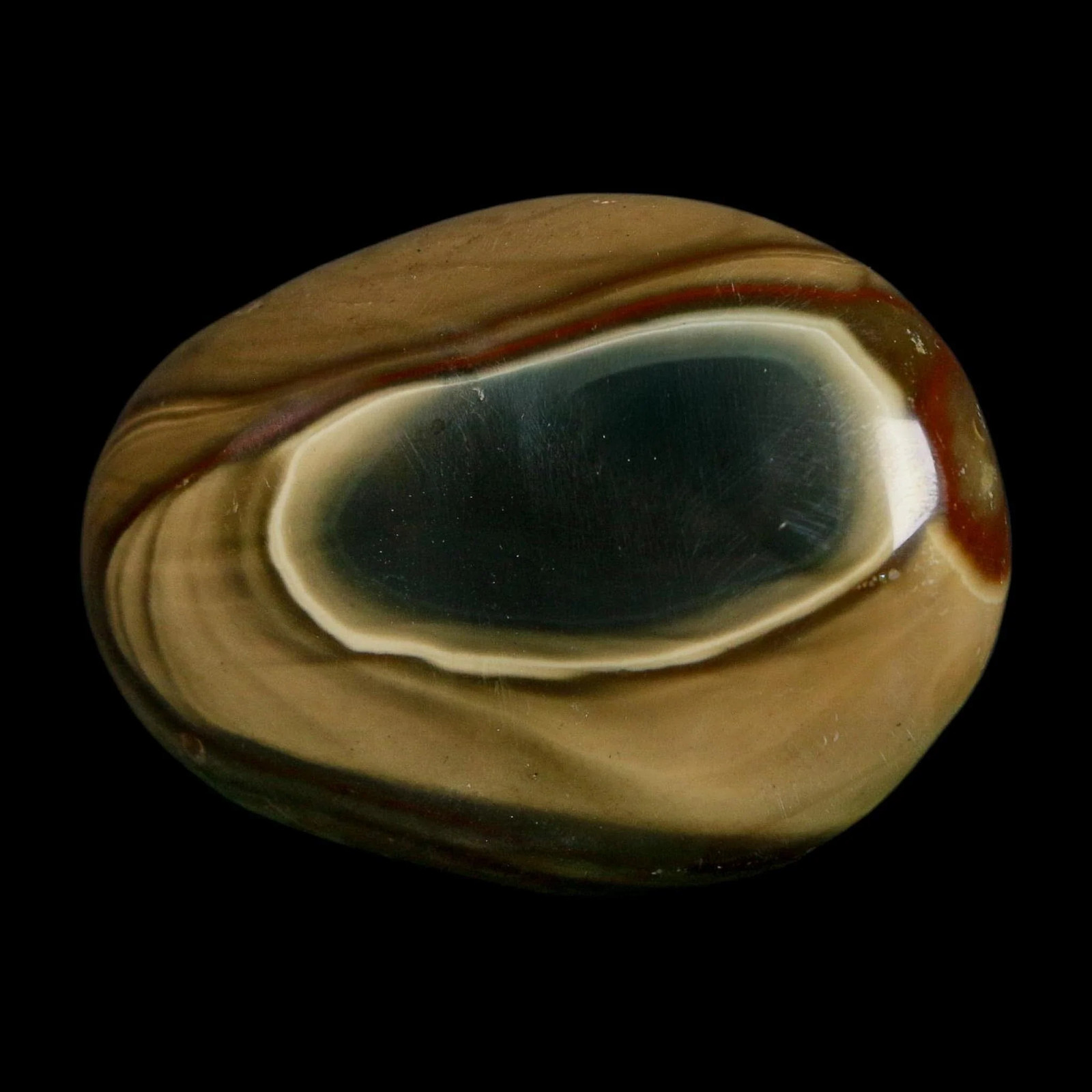 2.3″ Polychrome Jasper Natural Polished Mineral Palm Stone Madagascar