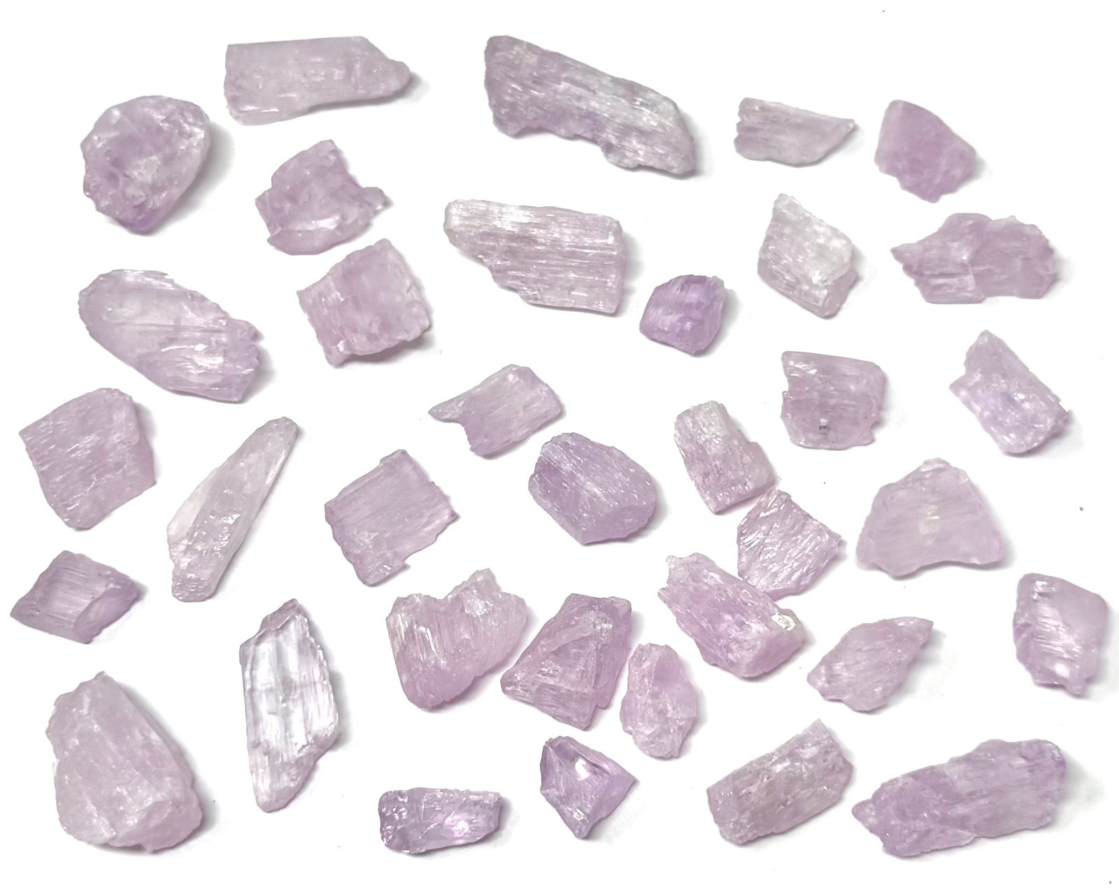 Natural Kunzite Crystals, Raw Pink Kunzite Gemstones Wholesale Bulk Lots