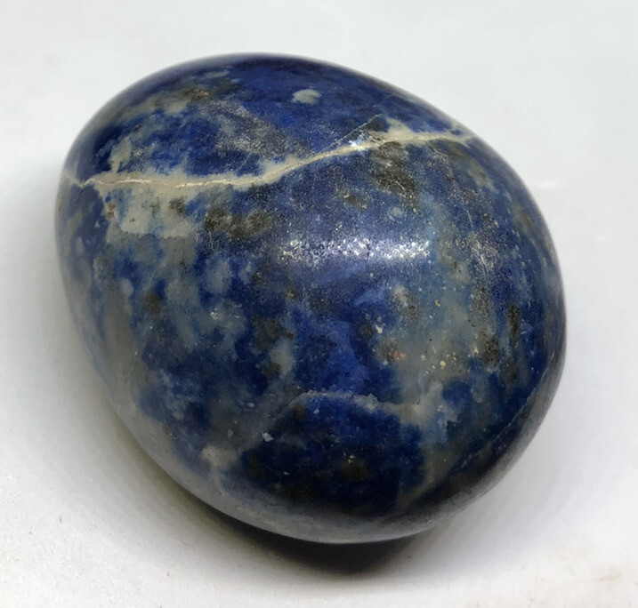 LAPIS LAZULI EGG DISPLAY GEMSTONE 560 CTS. HEAVY HANDMADE POLISHED
