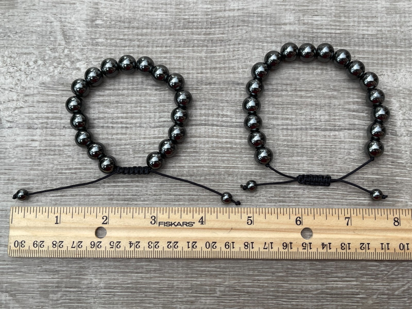 Grade A++ Hematite Crystal Adjustable Bead Bracelet 10mm, Genuine Gems Bracelets
