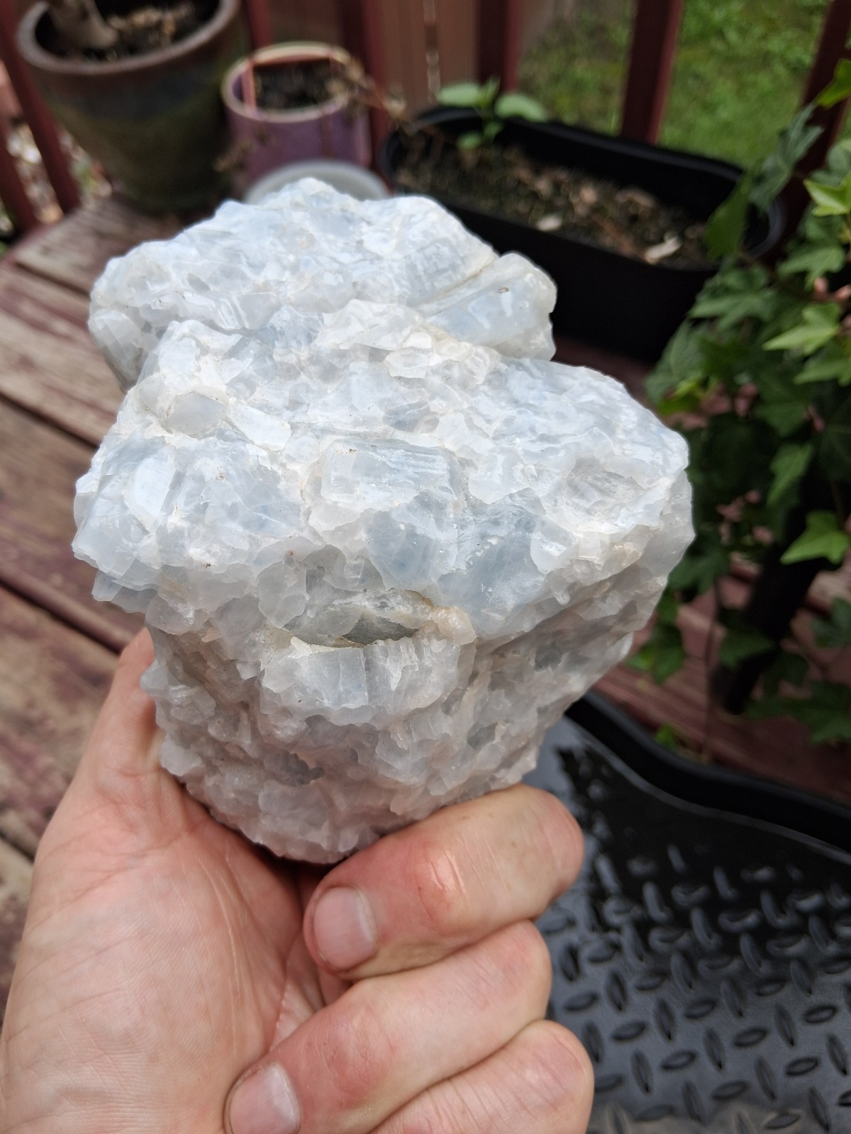 Large Natural Sky Blue Raw Calcite Specimen 2.78lbs Heritage Crystal Gem Stone