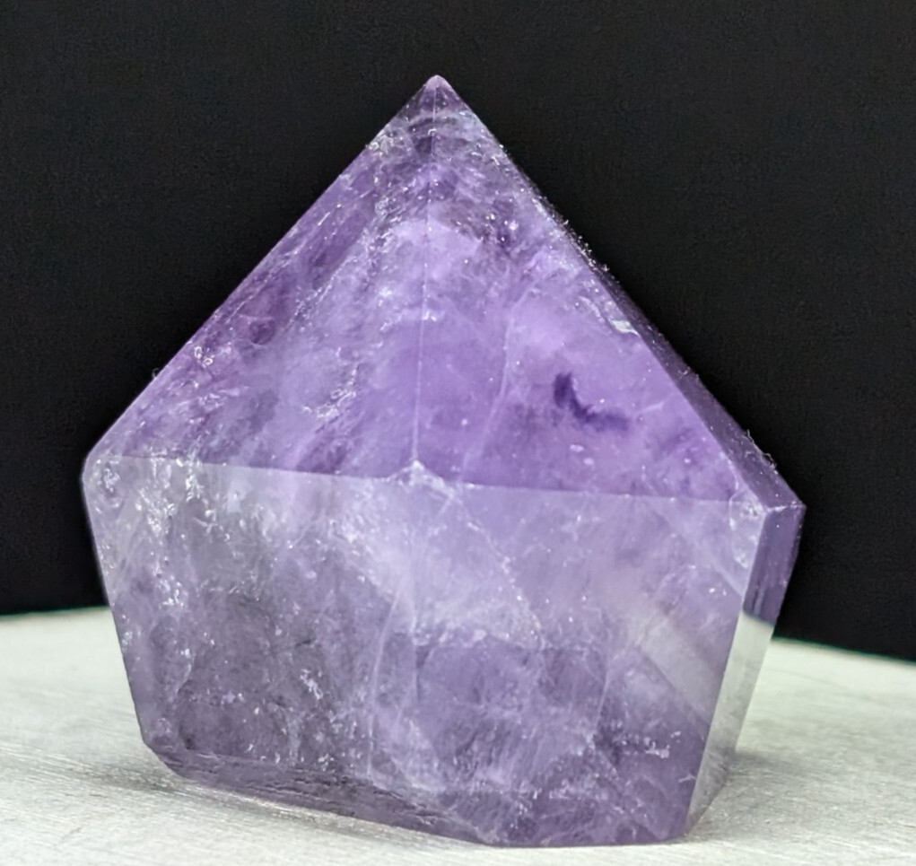 Amethyst Tower Diamond Gem Purple Crystal Chakra Gemstone Point