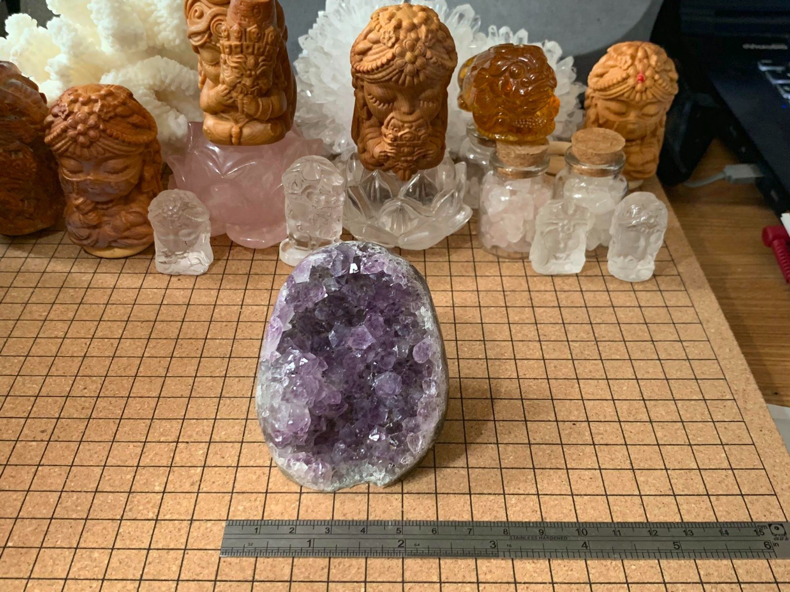 Small Natural Amethyst Geode Quartz Crystal Cluster – 220 Grams (#132)
