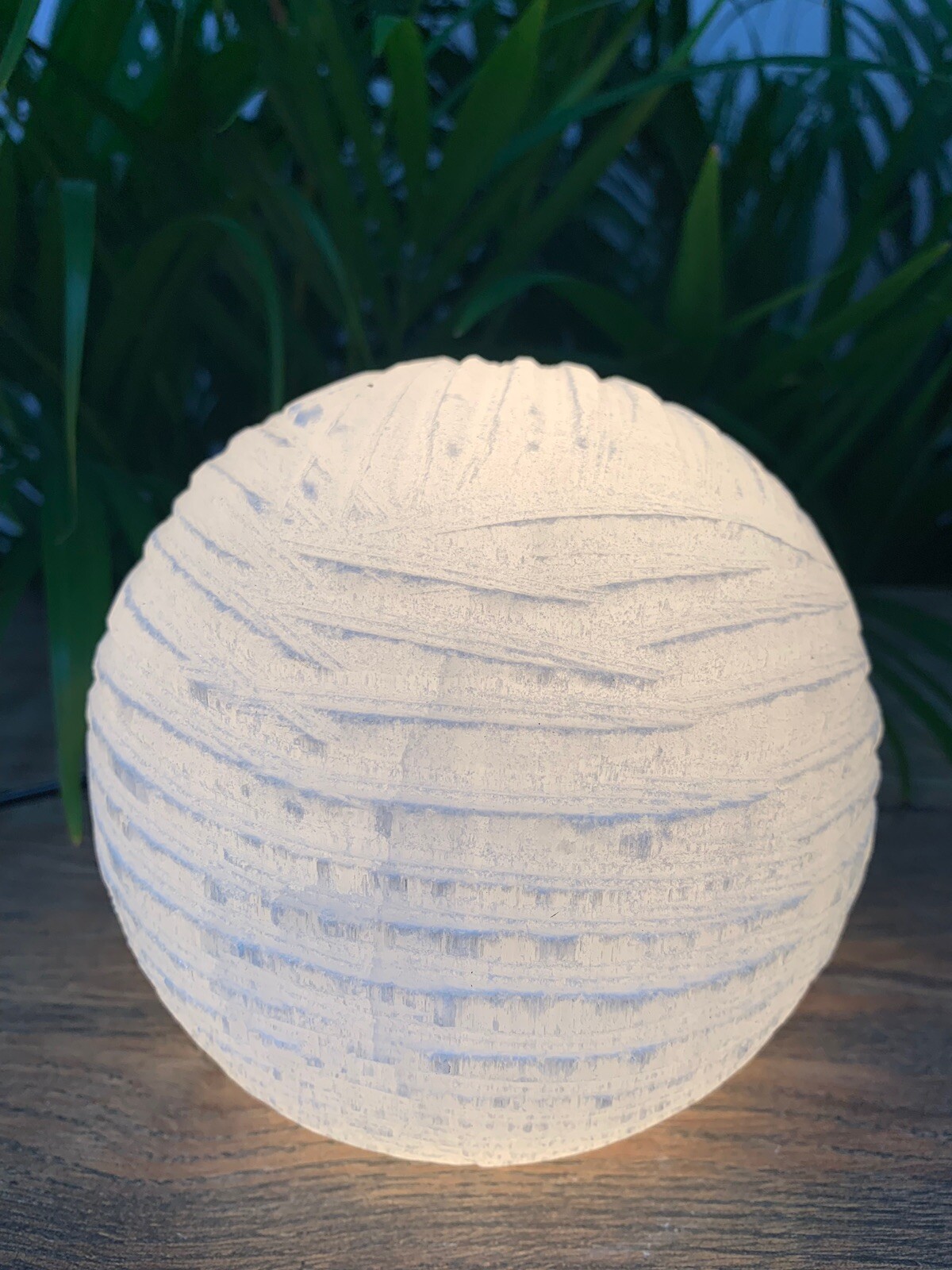 Selenite Lamp Selenite Sphere Lamp Crystal Ball Lamp Gemstone Lamp Snow Ball