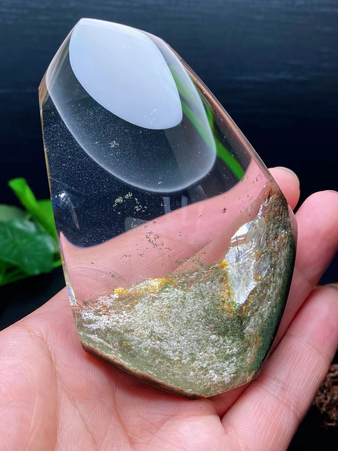 Rare Natural Ghost Phantom Crystal Quartz , 363g, 100% Eye Clean Flawless