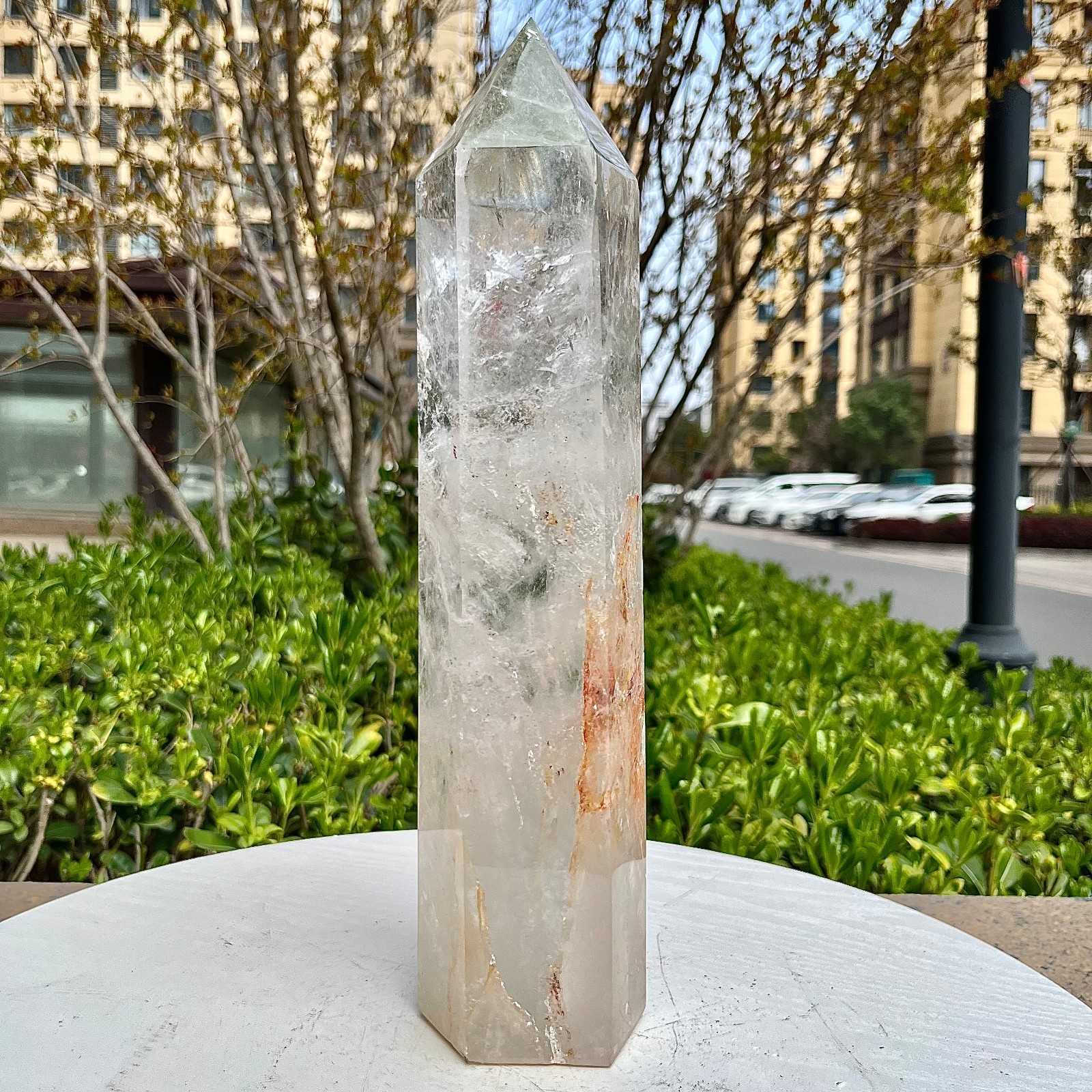 Natural Clear Quartz Crystal Point Tower Wand Reiki Healing Chakra Stone 5.4 lb