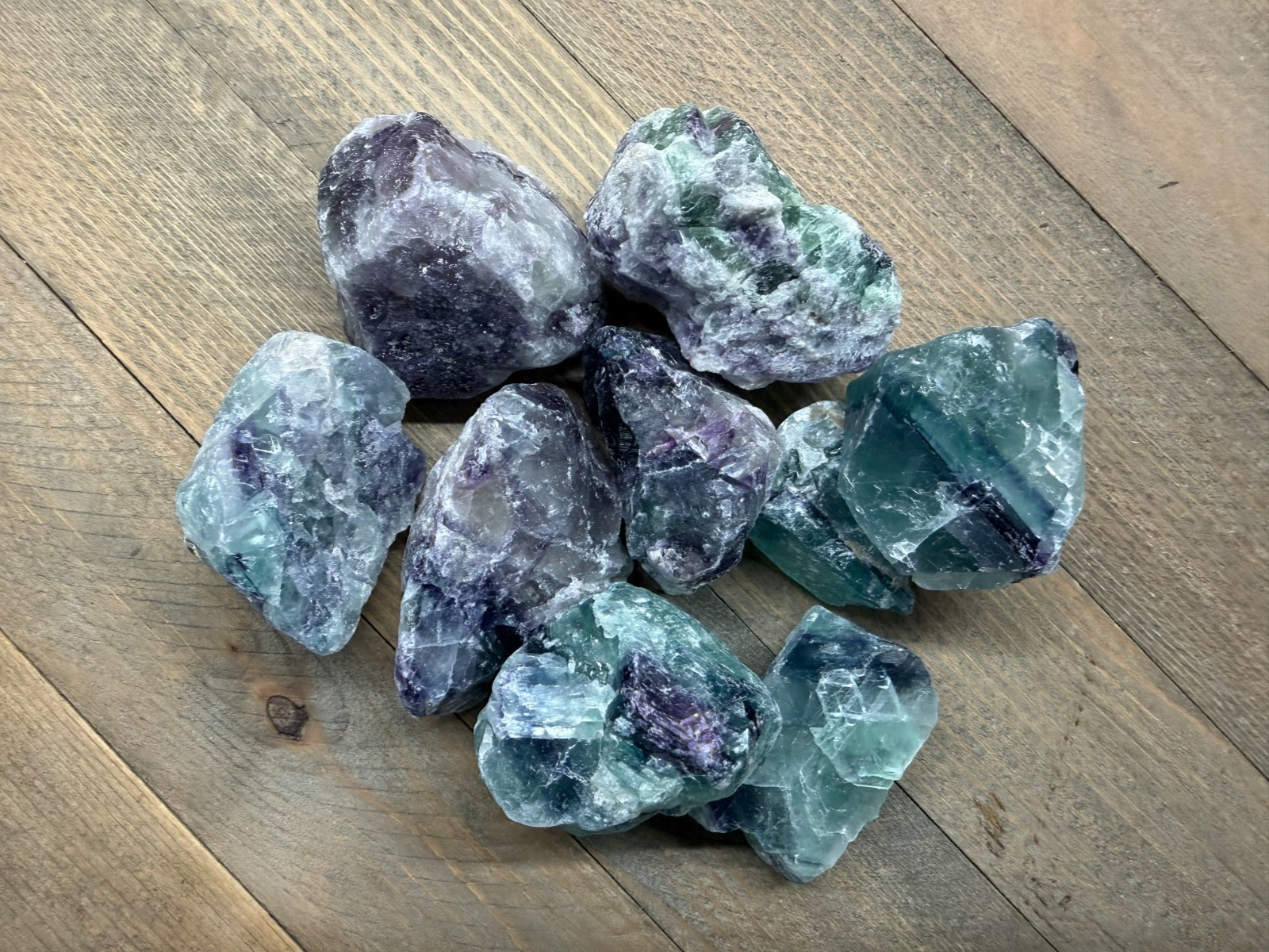 Rainbow Fluorite Rough Stones Bulk 1 lb Natural Raw Crystals Healing Meditation