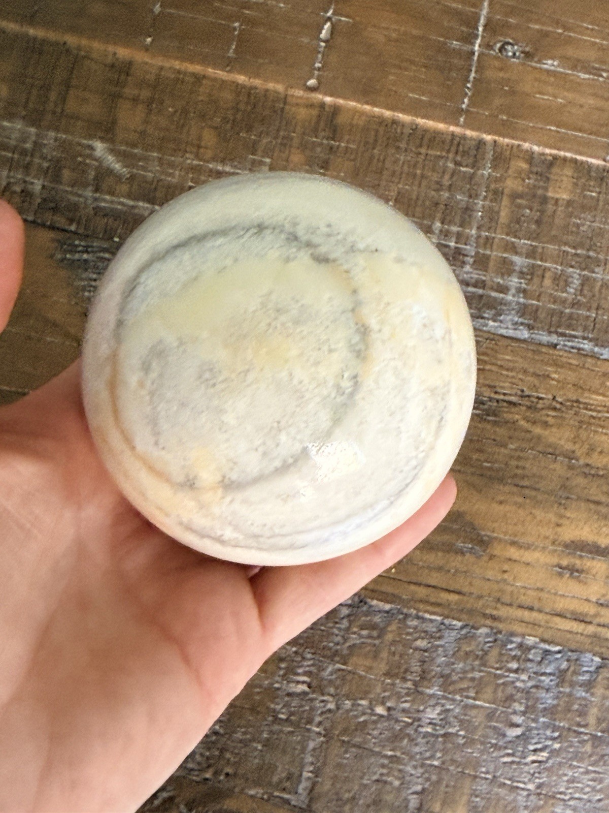 Vintage Zebra Calcite Polished Sphere Orb Office Or Home Decor Paperweight 3” in