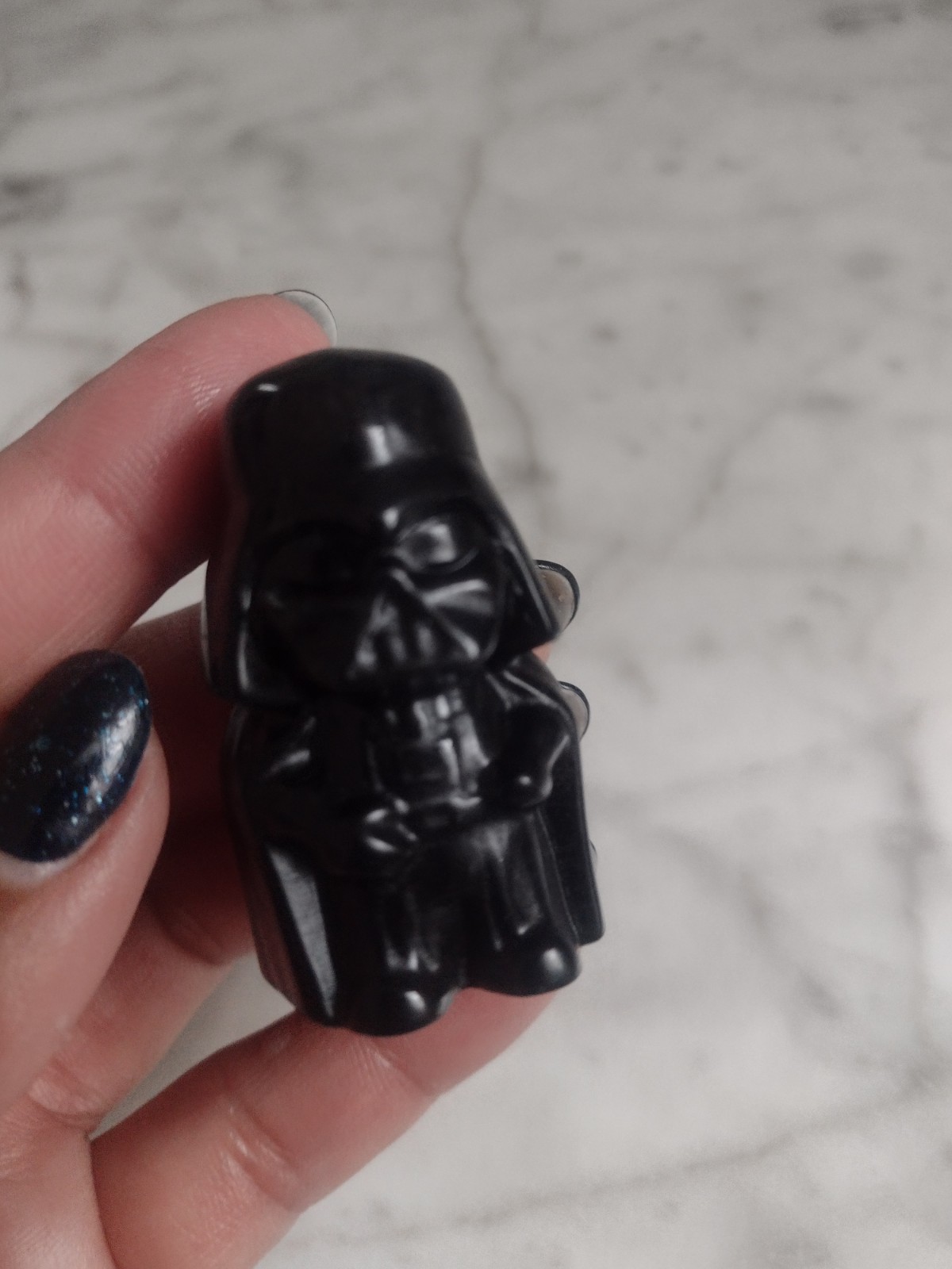 Obsidian Darth Vader Star Wars Carving Crystal Carved Stone