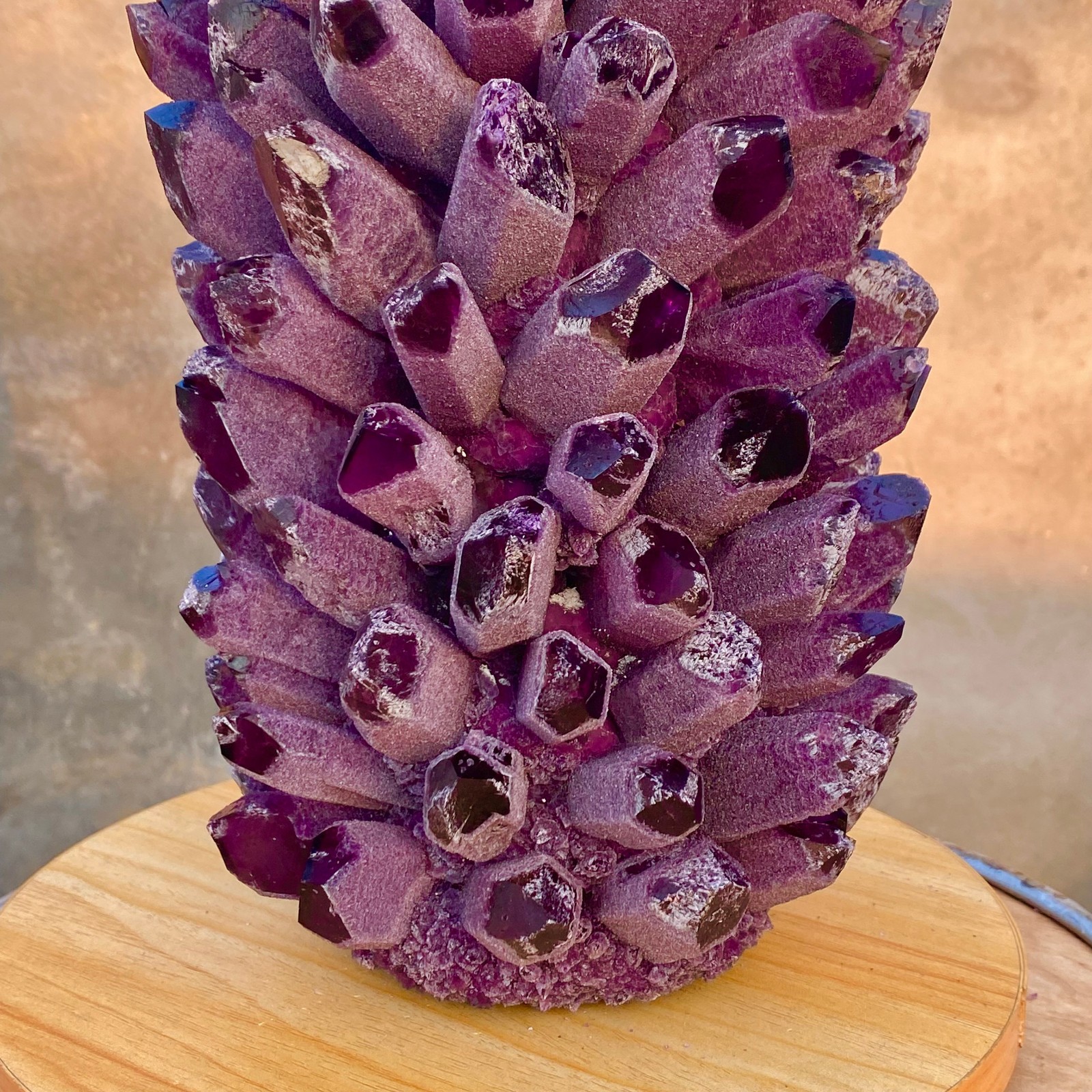 27.88LB New find purple phantom crystal quartz cluster mineral specimen healing