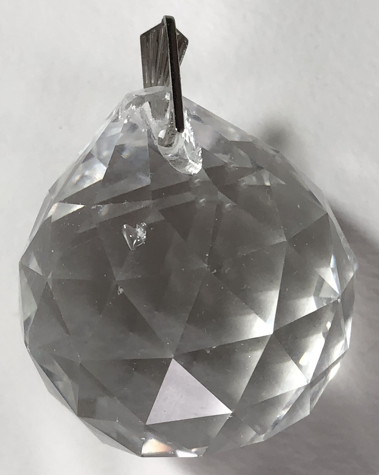 Clear Cut Crystal 1 12” Suncatcher Ball Glass Sphere Faceted Gazing Hanging x5
