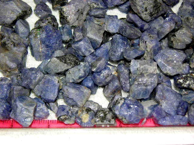 Tanzanite crystal untreated mixed grade rough 10-25mm 1/2 ounce lots 1-3 piece