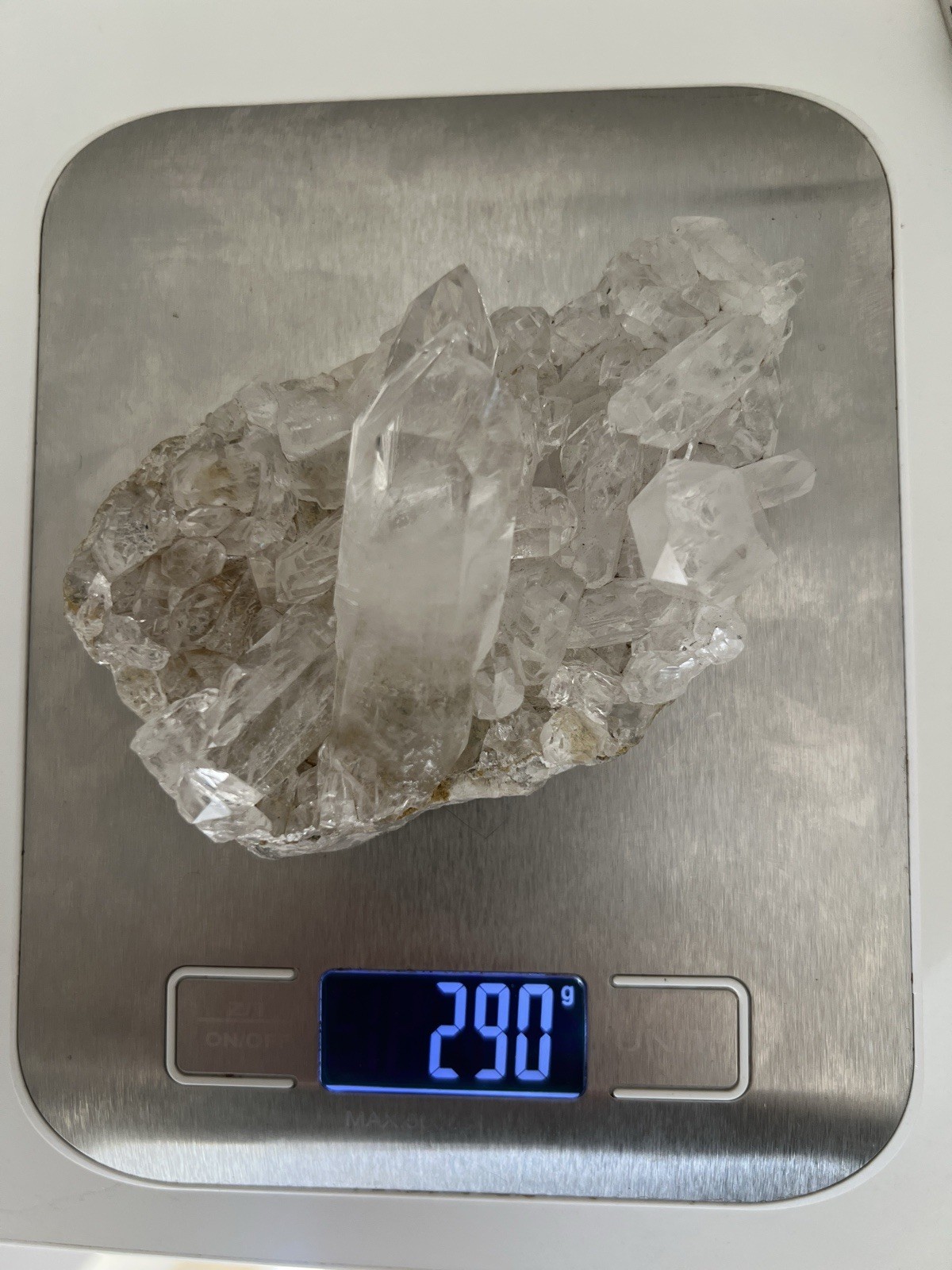 290g – Raw Lemurian Cluster | Zeca de Souza | Brazil
