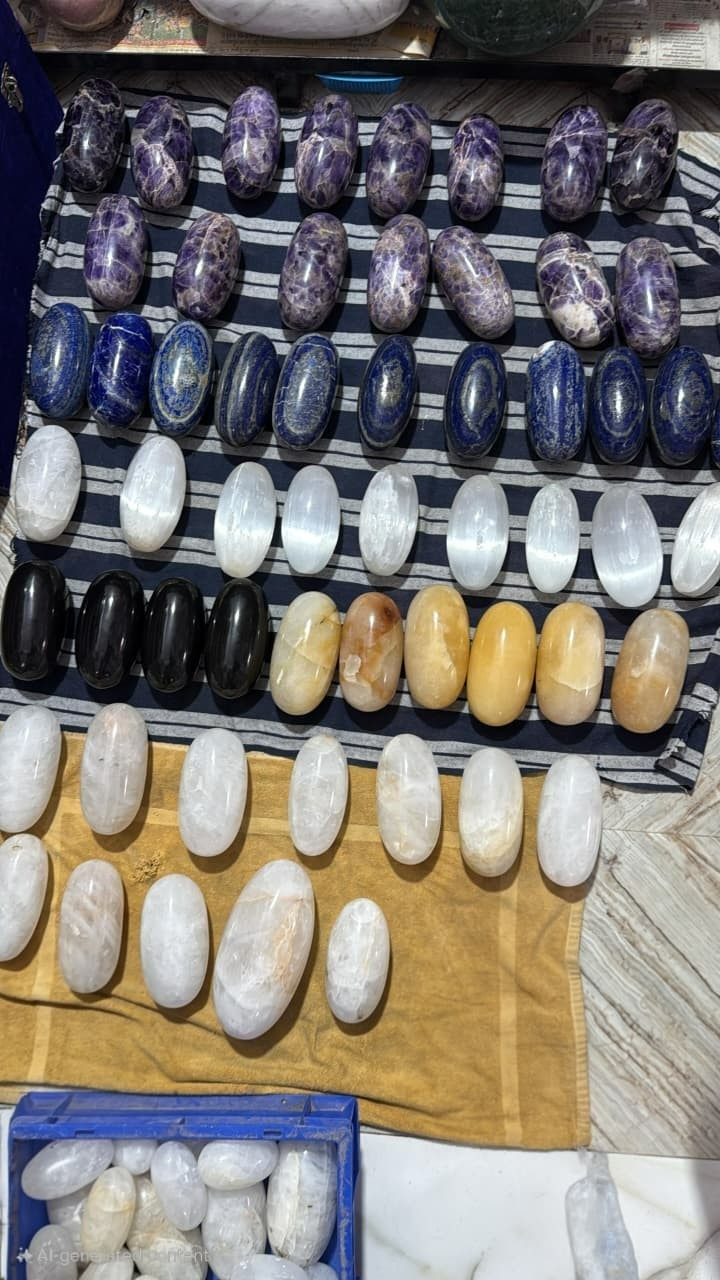 Crystal Stone Healing Hand Carved Lingams Healing Reiki Home Metaphysical Decor