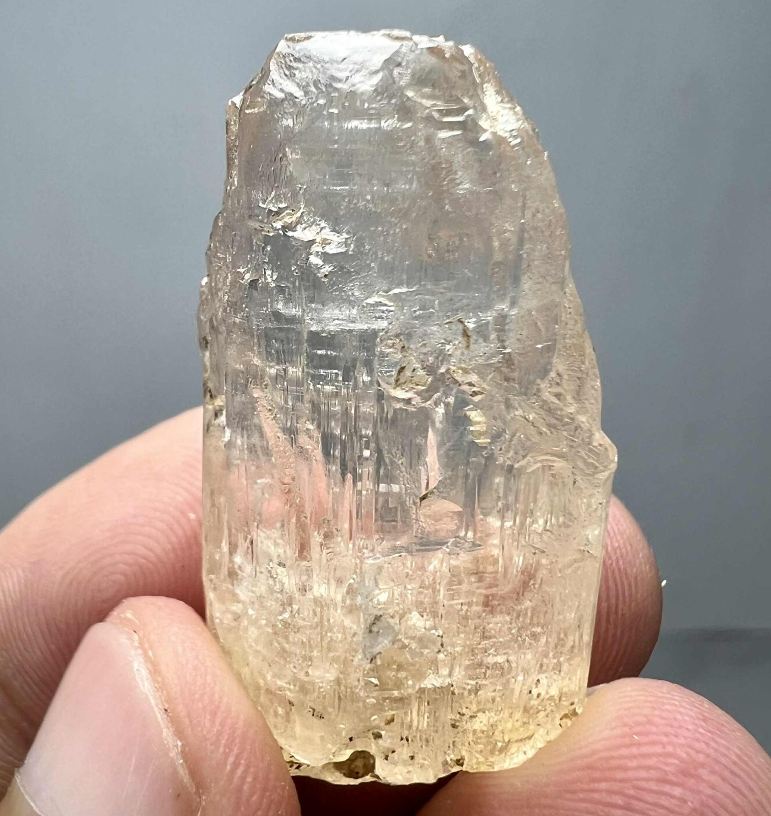 90 Carat Natural !!! Eye Clean Top Honey Color Topaz Huge Crystal @PAK