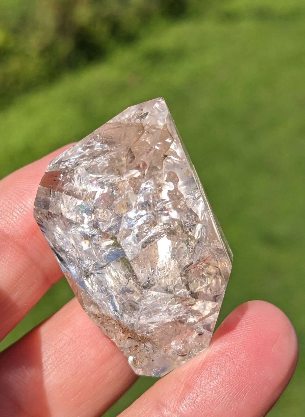 Large Herkimer Diamond from Fonda, NY 30.87g 42mm x 25mm Quartz Crystal