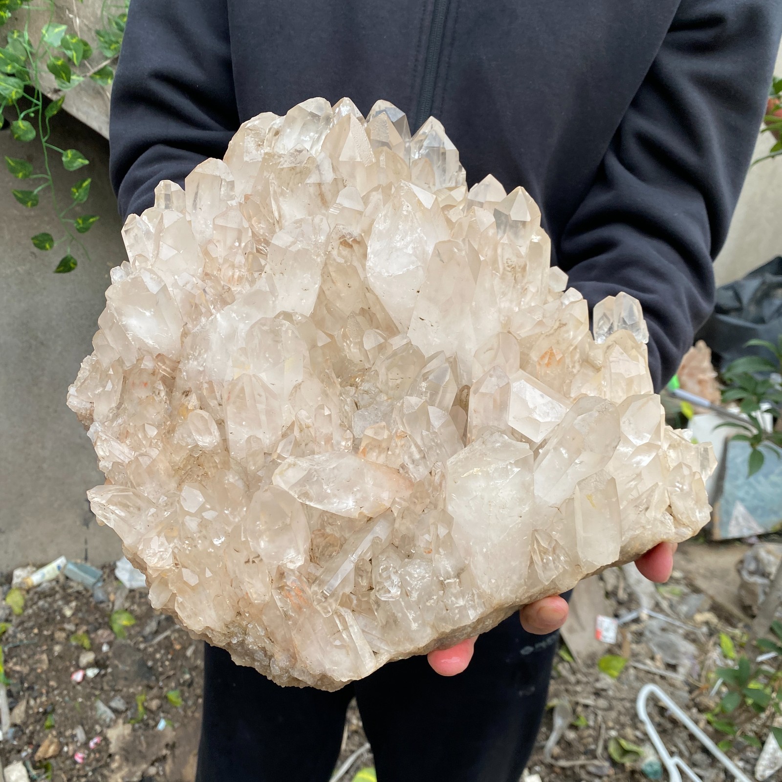29.8LB Natural Clear White Crystal Quartz Cluster Rough Healing Specimen
