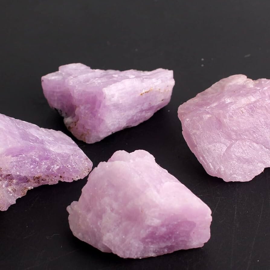 Raw kunzite Crystal Rough kunzite Gemstone Rocks Healing Crystal Home Decor