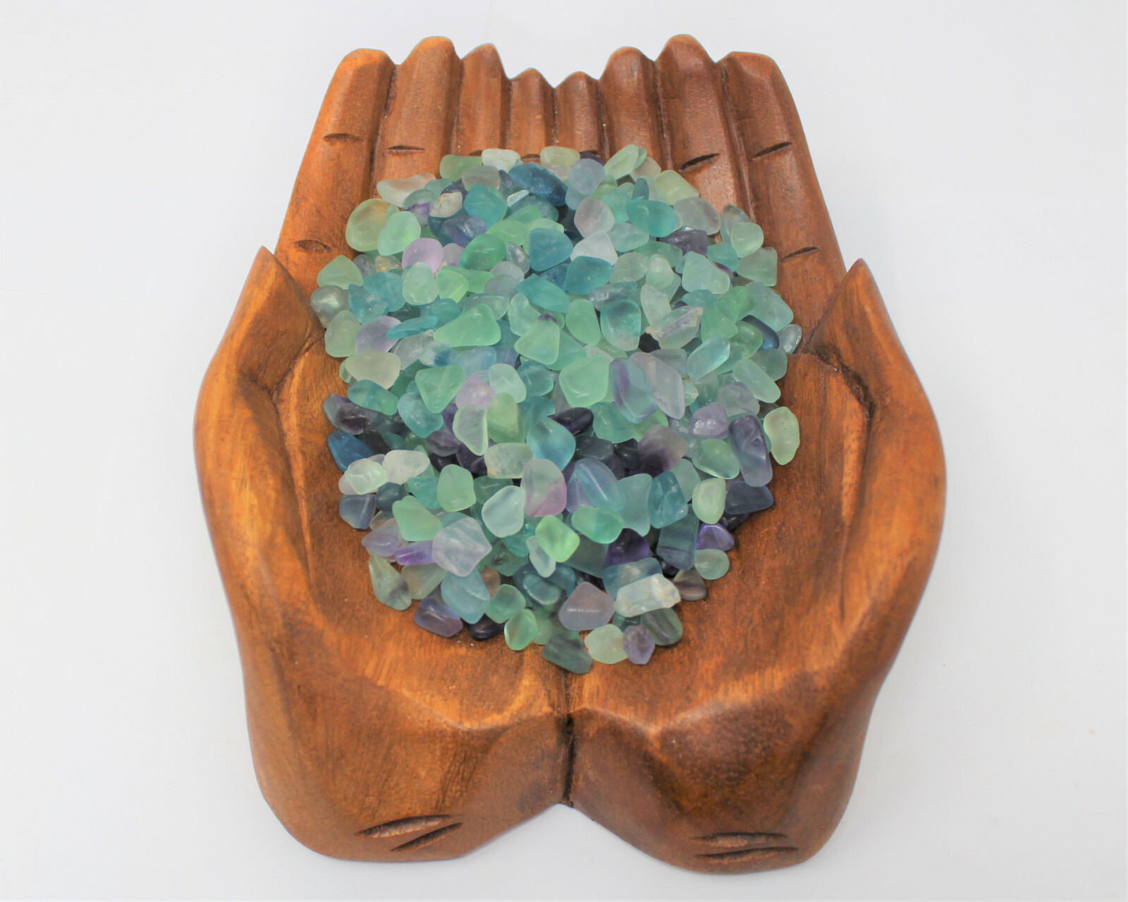 Rainbow Fluorite Semi Tumbled Gemstone Mini Chips 5-10 mm, ‘A’ Grade Bulk Lots
