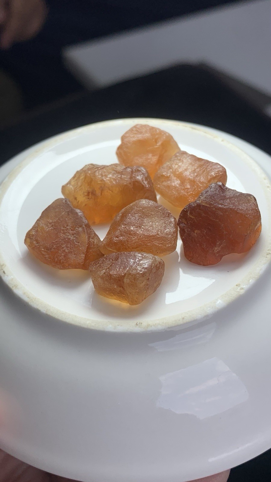 128 Ct Dark Orange Hessonite Garnet From Africa Facet Grade Rough