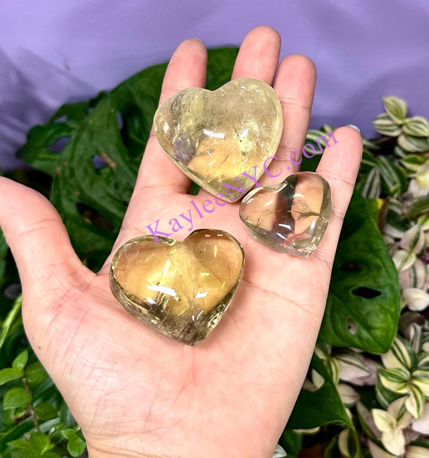 Wholesale Lot 1 Lb Citrine Crystal Heart Healing Energy