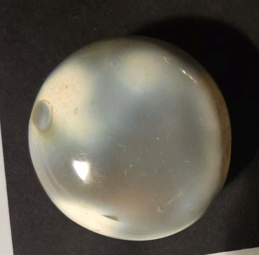 Orca Agate Chalcedony NEW Polished Tumbled Palm Stone Approx. 3×3 Inches Druzy