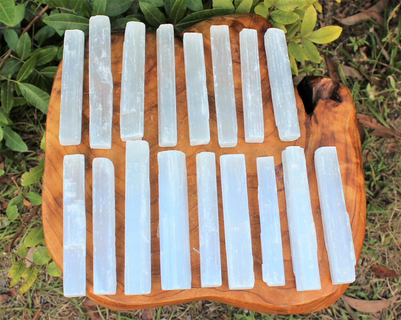 15 lb Bulk Wholesale Lot 5″ Selenite Sticks (Raw Selenite Crystal Wands, Logs)