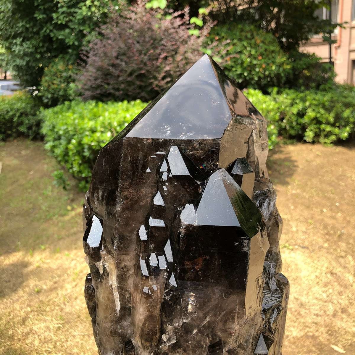 17.9Kg Natural tea crystal specimen + pedestal MH1790